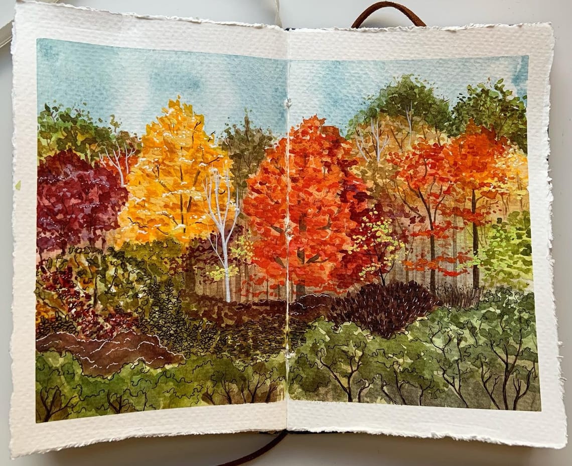 Autumn by the Lake